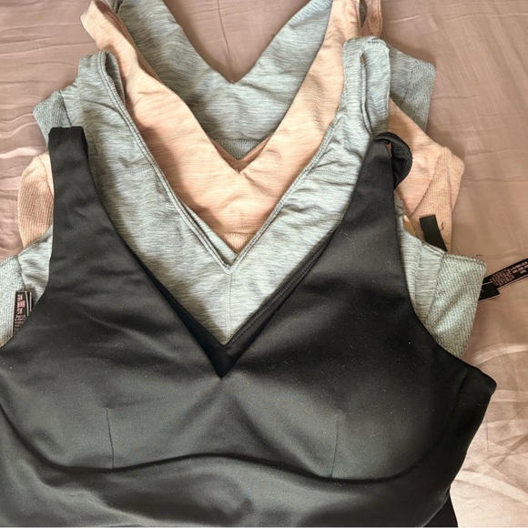 Victoria’s Secret Bralette Large Lot - Black, Grey, Peach, Cheetah (7 Total) - Picture 2 of 5
